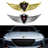 Fiat Logo 3D Metal Wing Car Emblem Sticker Badge Decal
