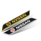 2pcs Nissan Logo Car Fender Side Sticker Decal Emblem Badge