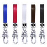 Lincoln Logo PU Leather Metal Car Keychain Keyring