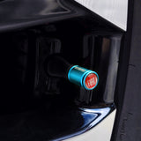 4pcs/set Fiat 500 Logo Matte Car Air Valve Stem Caps Auto Tyre Valve Covers