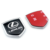2PCS Lexus Metal Car Rear Sticker Shield Trunk Emblem Badge Decal