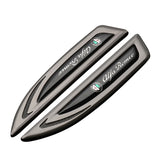2pcs Alfa Romeo Metal Car Side Fender Emblem Sticker Decal