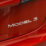 Tesla Model3 Letter ABS Car Rear Sticker Decal Emblem Badge