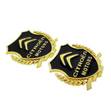 2PCS Citroen Metal Car Rear Sticker Shield Trunk Emblem Badge Decal
