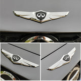 Infiniti Metal Wings Car Front Hood Sticker Emblem Badge Decal