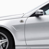 Mercedes Benz Smart Double Lion Metal Car Rear Sticker Auto Window Emblem Badge Decal