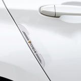 4pcs Porsche Car Door Bumper Strip Anti-collision Protection Sticker