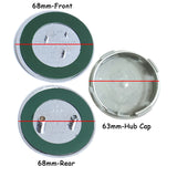 6pcs/set SAAB Car Front Rear Emblem Badge Auto Wheel Hub Caps