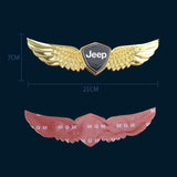 Jeep Metal Wings Car Front Sticker Emblem Badge Decal