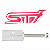 Subaru STI Metal Car Front Hood Grille Emblem Badge Auto Rear Sticker Decal