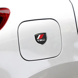 2pcs 39x39mm Toyota TRD Shield Metal Car Window Sticker Emblem Badge Decal
