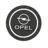 2pcs/set Opel PVC Car Water Coaster Cup Mat