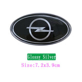 Opel Elliptical Metal Car Window Sticker Emblem Badge Decal