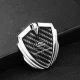 Land Rover Shield Carbon Fiber Car Side Window Sticker Emblem Badge Decal