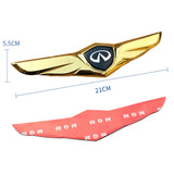 Infiniti Metal Wings Car Front Hood Sticker Emblem Badge Decal