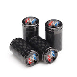 4pcs/set Buick Logo Carbon Fiber Car Air Valve Stem Cap Auto Tyre Valve Covers