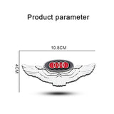 Audi Metal Wings Car Rear Sticker Auto Window Emblem Badge Decal