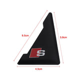 2PCS Audi Sline Car Door Corner Edge Cover Anti-Scratch Protective Sticker