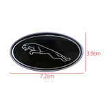 Jaguar Elliptical Metal Car Window Sticker Emblem Badge Decal