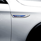 2pcs SAAB Metal Car Side Fender Emblem Sticker Decal