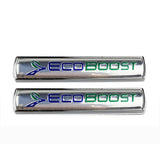 2pcs Ford ECOBOOST Metal Car Sticker Emblem Badge Decal Decoration