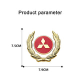 Mitsubishi Metal Car Rear Sticker Trunk Window Emblem Badge Decal