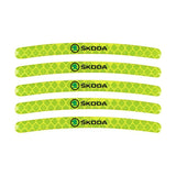 20pcs/set Skoda Car Wheel Rim Warning Reflective Emblem Stickers