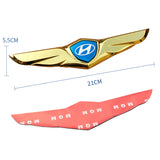 Hyundai Metal Wings Car Front Hood Sticker Emblem Badge Decal