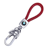 BMW Braided Rope Car Keychain Keyring Pendant