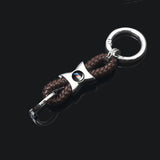 BMW M Power Logo Braided Rope Car Keychain Keyring