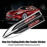 2pcs Chevrolet SS Logo Metal Car Sider Fender Sticker Emblem Badge
