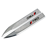 2pcs Toyota TRD Logo Metal Car Side Fender Sticker Emblem Badge