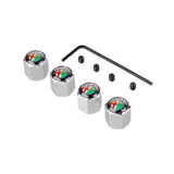 4pcs/set Alfa Romeo Anti-Theft Car Air Valve Stem Cap Auto Tyre Valve Covers