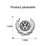 VW Wheat Metal Car Window Sticker Emblem Badge Decal