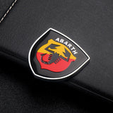 2pcs 39x39mm Abarth Shield Metal Car Window Sticker Emblem Badge Decal