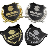 Suzuki Metal Carbon Fiber Car Rear Sticker Shield Trunk Emblem Badge Decal