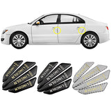 4pcs/set Lincoln Carbon Fiber Car Door Anti-Scratch Sticker Door Side Protection Bumper Strips