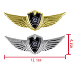 Mercedes Benz Logo 3D Metal Wing Car Emblem Sticker Badge Decal