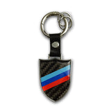 BMW M Power Carbon Fiber Car Keychain Pendant