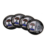 4pcs/set 56/75mm Mercedes Benz AMG Brabus Apple Tree Car Wheel Center Hub Cap Sticker Decal