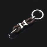 Audi Logo Braided Rope Car Keychain Keyring