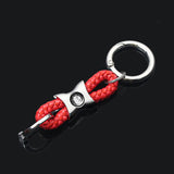 Mercedes Benz AMG Smart Apple Tree Logo Braided Rope Car Keychain Keyring
