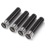 4pcs/set Volvo Logo Carbon Fiber Car Door Bolt Lock Pins Gate Lock Screws