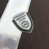 Hyundai Metal Shield Car Rear Sticker Auto Window Emblem Badge Decal