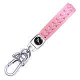 Ford Mustang PU leather Braided Rope Car Keychain