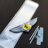 Ferrari Angle Wings Metal Car Front Center Sticker Grille Emblem
