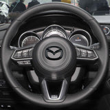 3pcs Mazda 3 Axela Atenza CX4 CX5 ABS Car Front Emblem Rear Badge Steering Wheel Sticker Decal