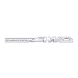 Subaru SYMMETRICAL AWD Logo Metal Letter Car Rear Sticker Decal Emblem Badge
