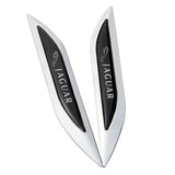 2pcs Jaguar Logo Metal Car Sider Fender Sticker Emblem Badge