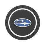 2pcs/set Subaru PVC Car Water Coaster Cup Mat